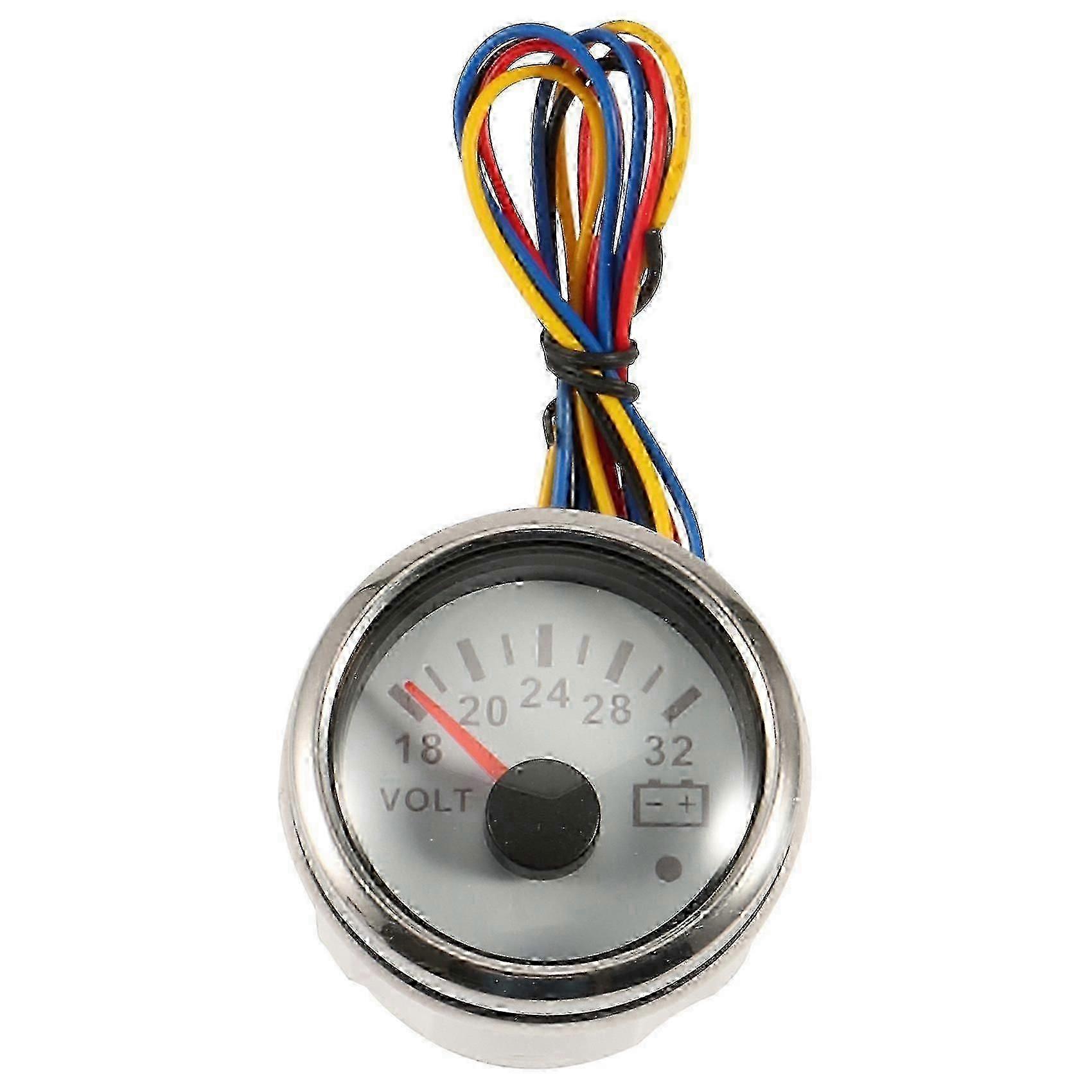 Voltmètre Pour Moto (8-16 Volts), Caravane, Bateau, Marine, Pièces De Rechange Automobiles