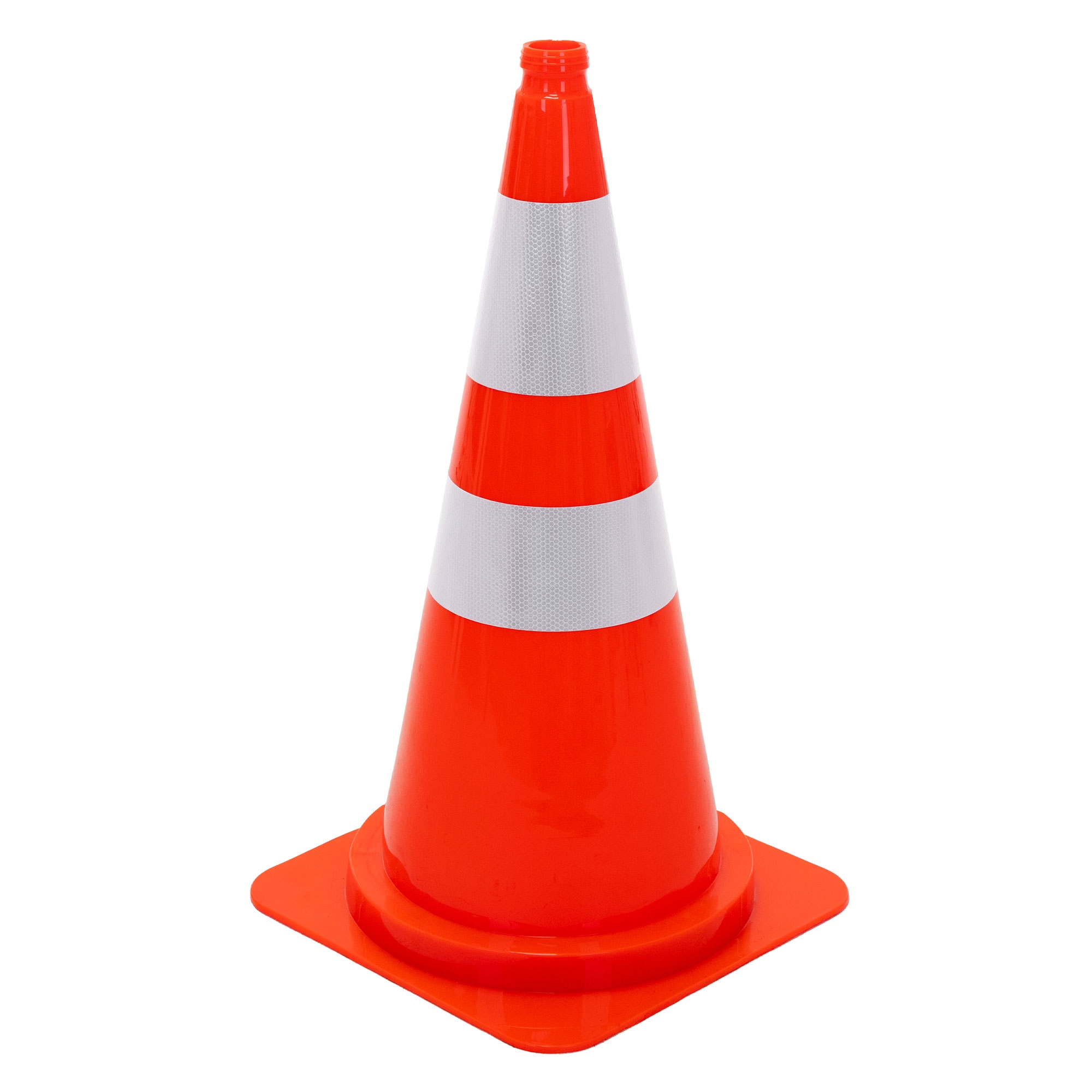 Ecd Germany Pylon 75 Cm Verkehrshütchen Orange Groß Verkehrskegel Stapelbar Leitkegel Mit 2 Reflektierenden Streifen Warnkegel Robust Verkehrsleitkegel Mit Fingermulde Absperrkegel Absperrhütchen