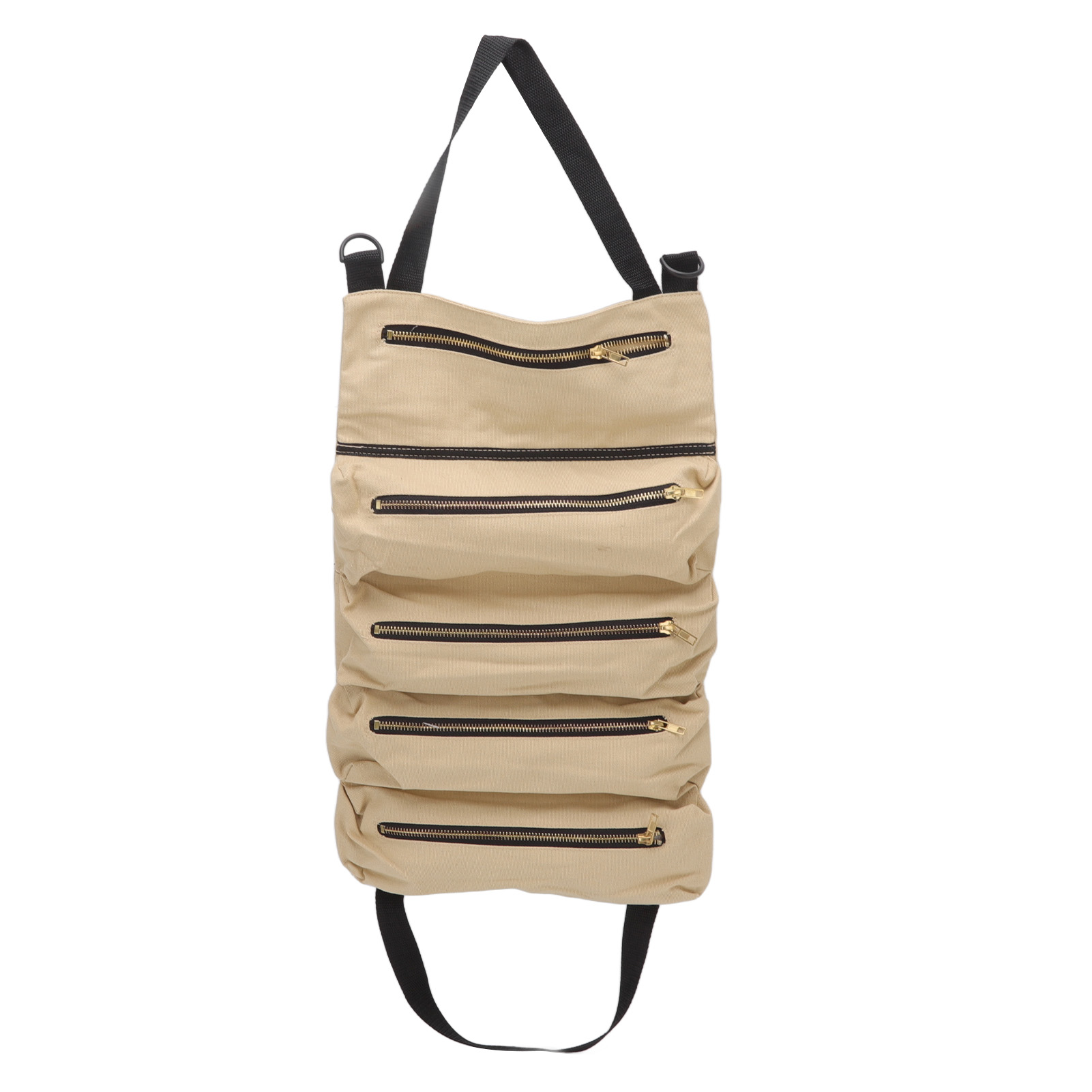 Werkzeugtasche Für Den Kofferraum, Faltbare Werkzeugtasche Aus Segeltuch Für Zangen Und Schraubenschlüssel, Khaki.