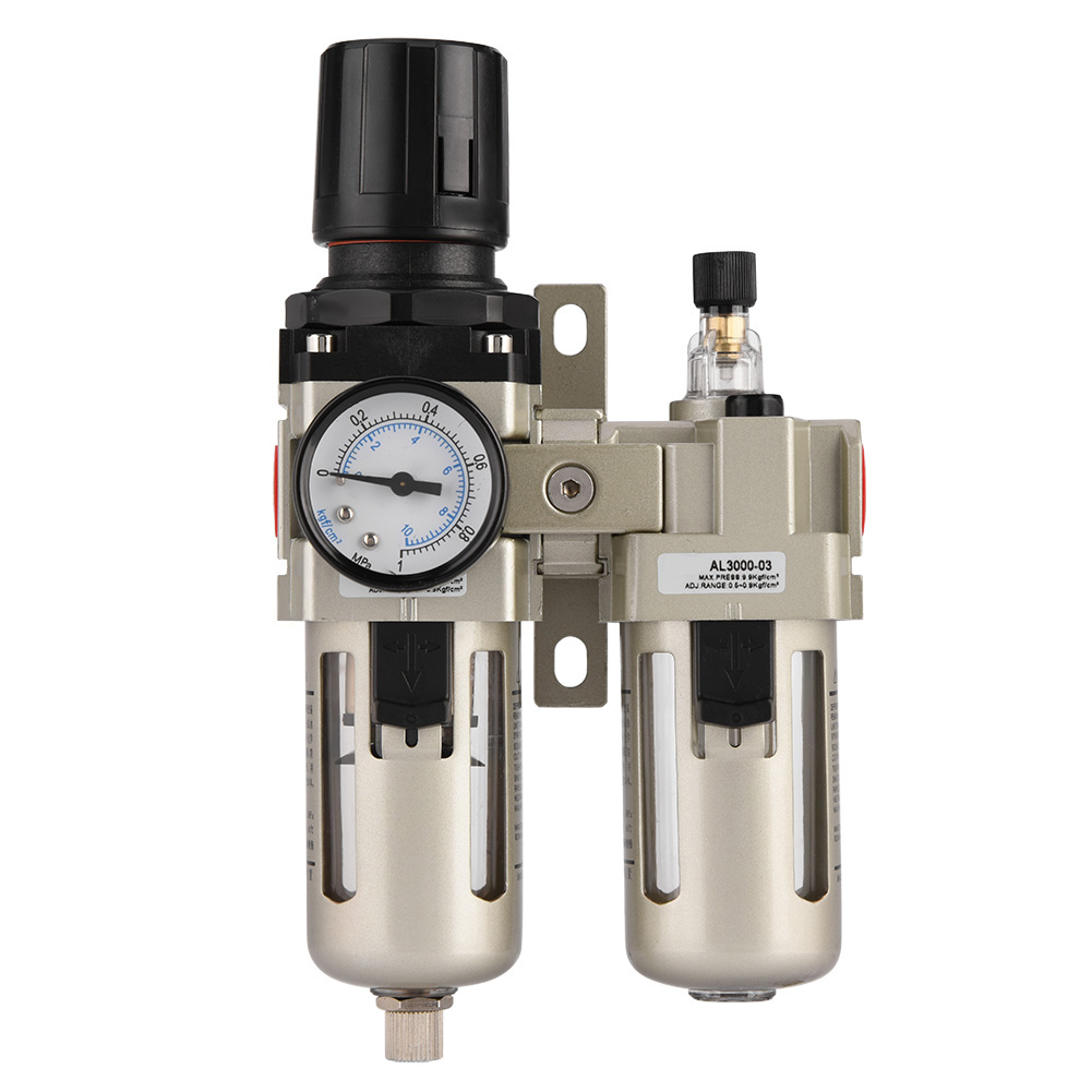 1 Ac3010-03 Druckluftregler Aus Aluminiumlegierung Mit Wasserfilter Und 3/8"-kondenswasserabscheider