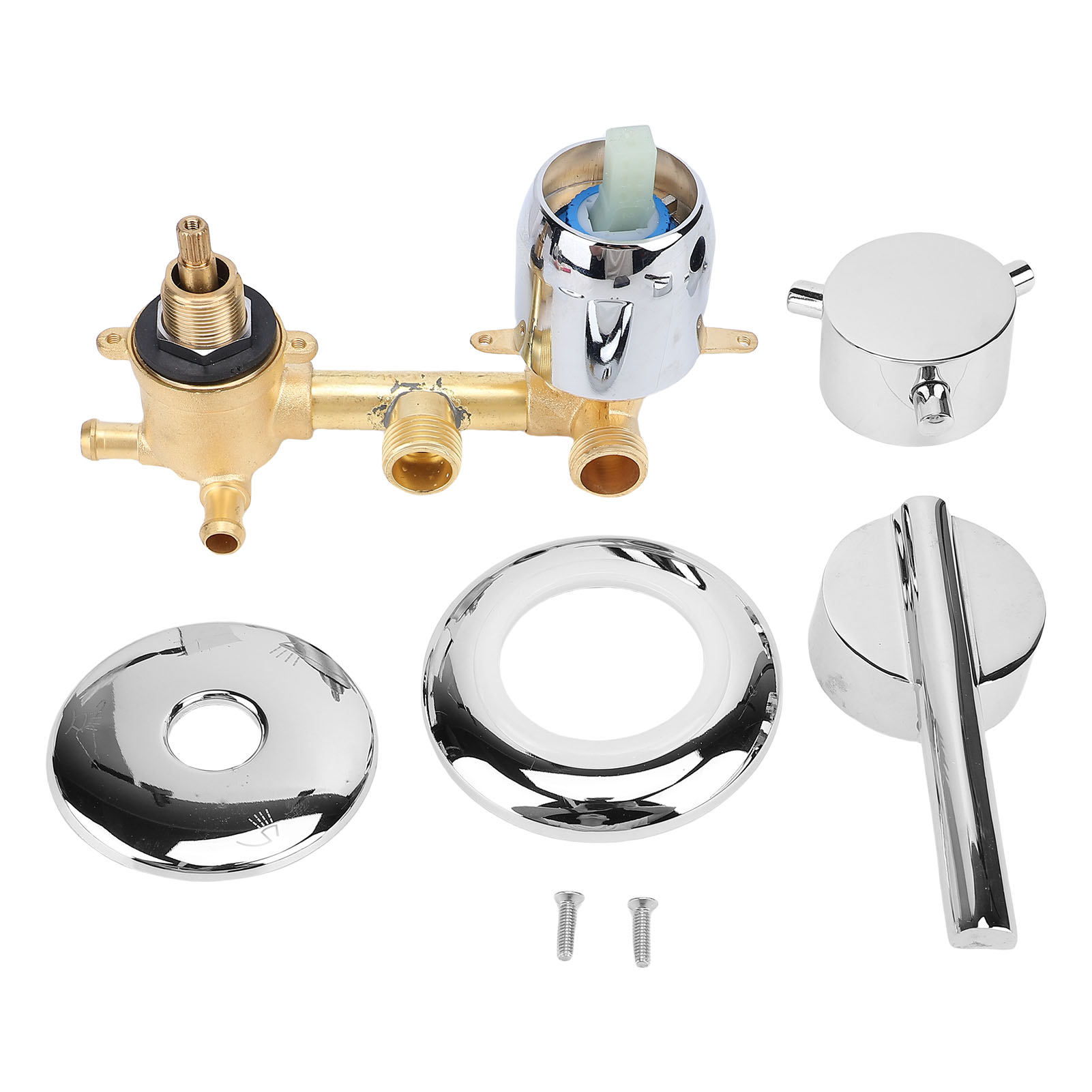 Thermostatmischer G1/2 Aus Messing Mit Außengewinde Für Warm- Und Kaltwasser-duscharmaturen.