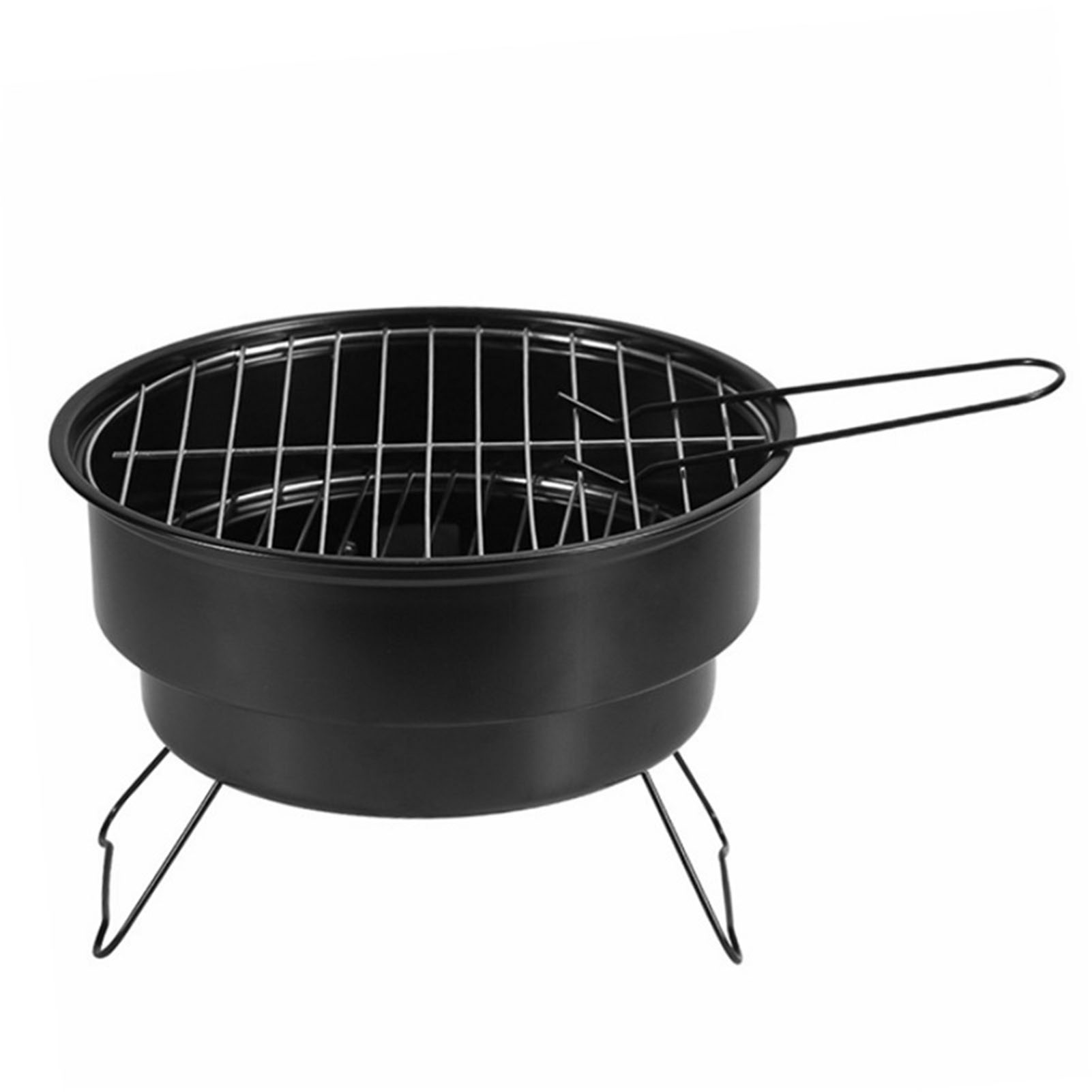 Tragbarer Holzkohlegrill, Vielseitig Und Formstabil, Ideal Für Grillabende Im Freien, Camping Und Picknicks.