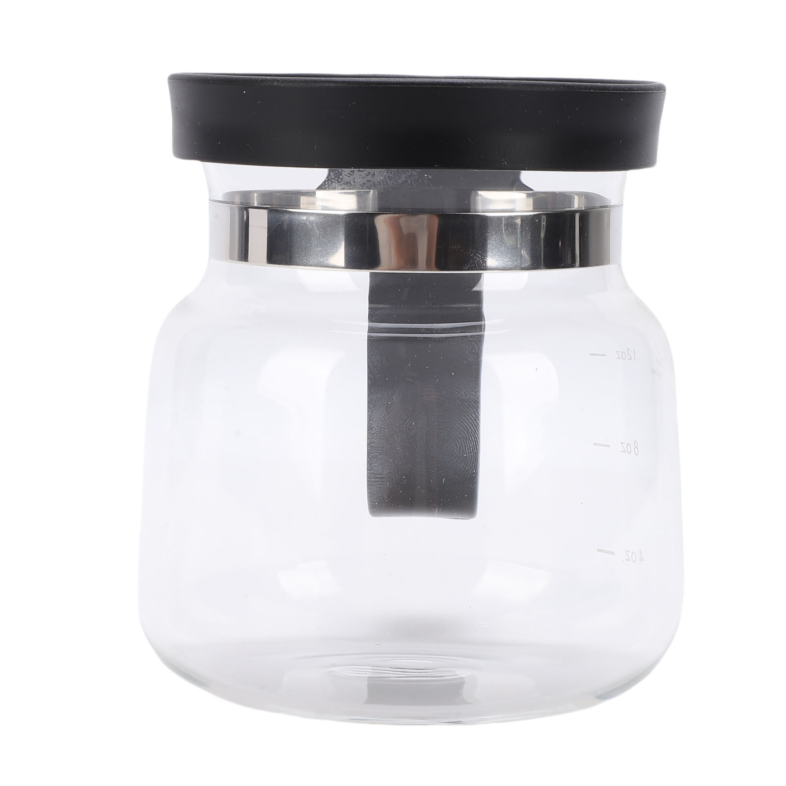 473 Ml (16 Oz) Kaffeekanne Aus Klarem Borosilikatglas Mit Auslaufsicherem Silikondeckel Und Komfortablem Griff, Auch Für Tee Und Schokolade Geeignet.