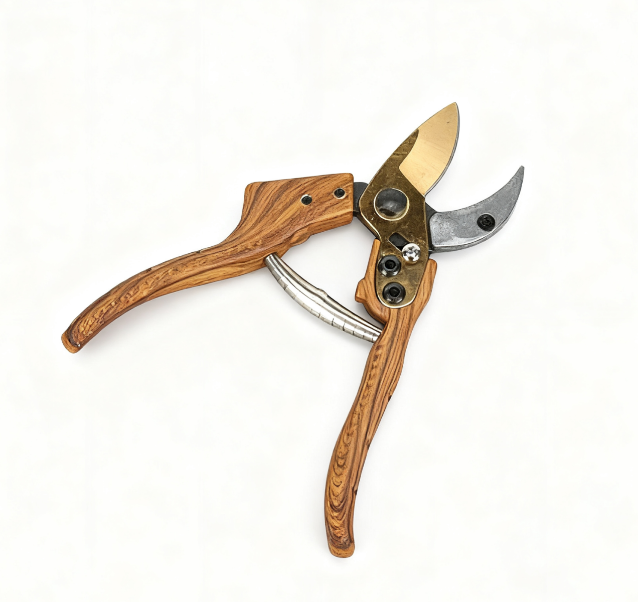 Gartenschere Premium Titan-gartenschere, Ergonomisches Design, Ideal Zum Schneiden Und Stutzen Von Gartenpflanzen (holzgriff)