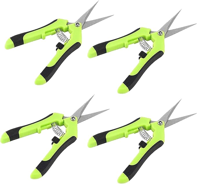 4-teiliges Set 16,5 Cm Lange Knospen-schneidescheren, Professionelle Gartenscheren Aus Edelstahl, Gartenhandscheren Zum Einfachen Schneiden Von Gartenbäumen, Topfpflanzen Und Blumen