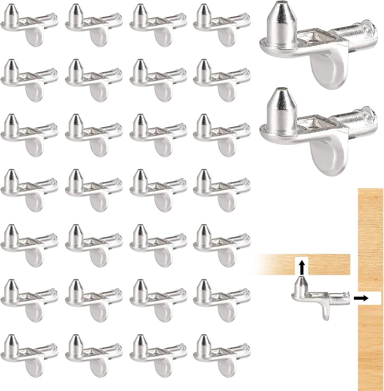 Regalträger, 30 Stück Regalstifte, 5 Mm L-förmige Träger Für Schränke, Möbel, Regalhalterungen