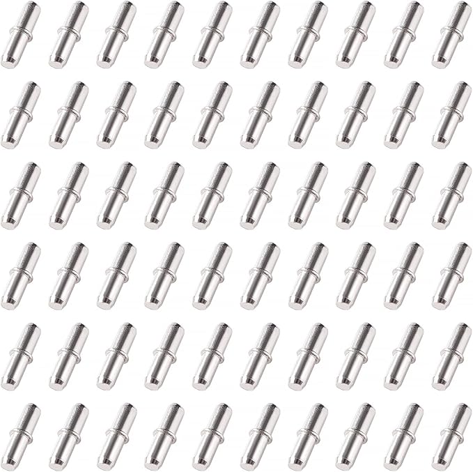 60 Stück 20x5 Mm Regalstifte, Regalstützstifte, Für Küchenschränke Und Bücherregale