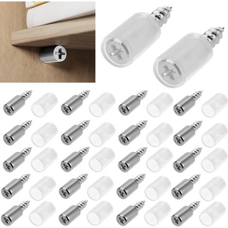 50 Regalstifte, Regalträger, Regalwinkel, Regalhalterungen Mit 50 Antirutschhülsen Für Schränke, Regalböden Und Glasregale