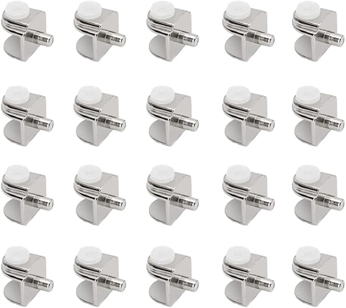 20 Stück Verstellbare Glasregalhalterungen, Glasklemmen, Robuste Glasscharnierklemmen, Geeignet Für Glashalterungen