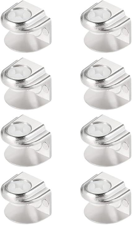 8-teiliges Glasklemmen-set, Glasregalhalterung, Wandregalhalterung, Verstellbare Befestigung, Geeignet Für Glasstärke 5–8 Mm
