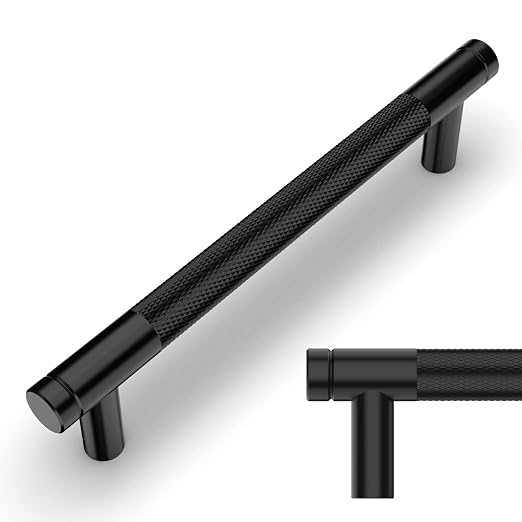 10 Stück Schwarze Küchenschrankgriffe, 128 Mm, Möbelgriffe Mit Schrauben, Für Büros, Schubladen, Schränke, Kommoden