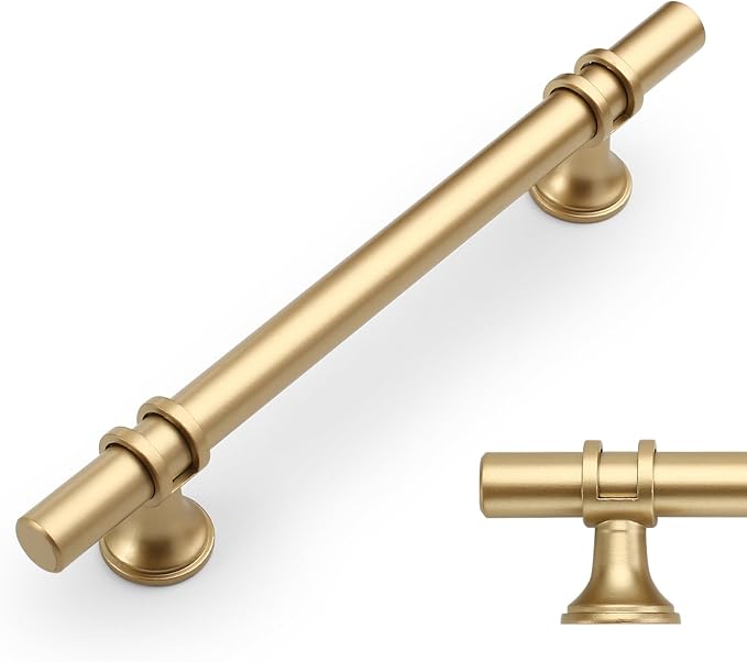 10 Stück Goldene Küchenschrankgriffe 128 Mm, Aluminiumlegierung, Möbelgriffe Mit Schrauben, Für Schubladen, Schränke Und Kommoden