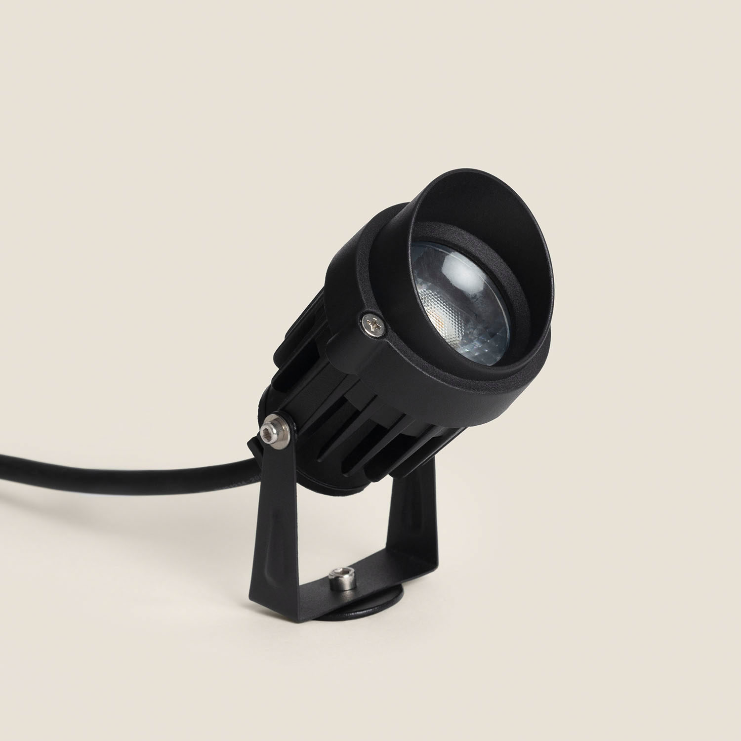 Led Außenstrahler Mit Erdspieß Zen 4000k Schwarz Neutralweiß 7 W