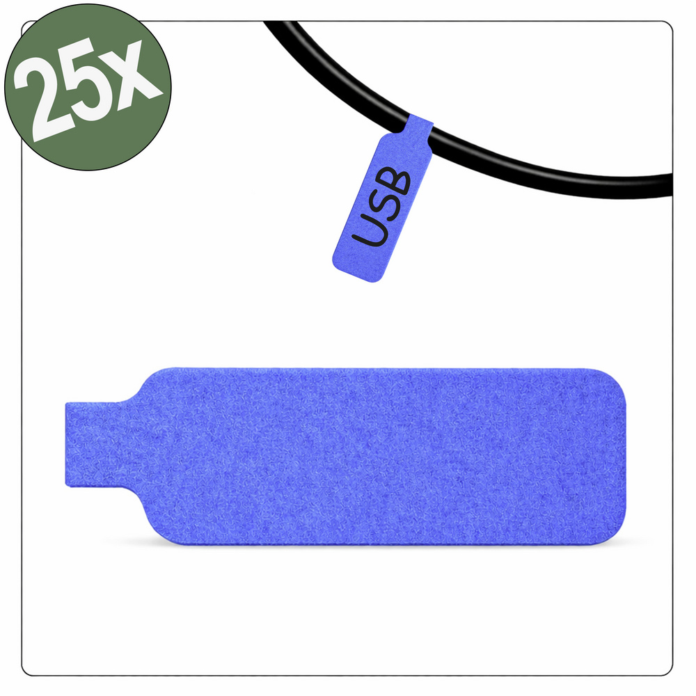 Quadrios 26ca792 26ca792 Kabel-etikett 20 X 40 Mm Farbe Beschriftungsfeld: Blau Anzahl Etiketten: 2