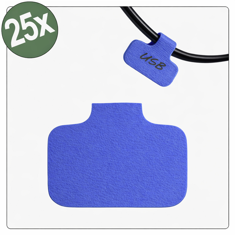 Quadrios 26ca784 26ca784 Kabel-etikett 40 X 20 Mm Farbe Beschriftungsfeld: Blau Anzahl Etiketten: 2