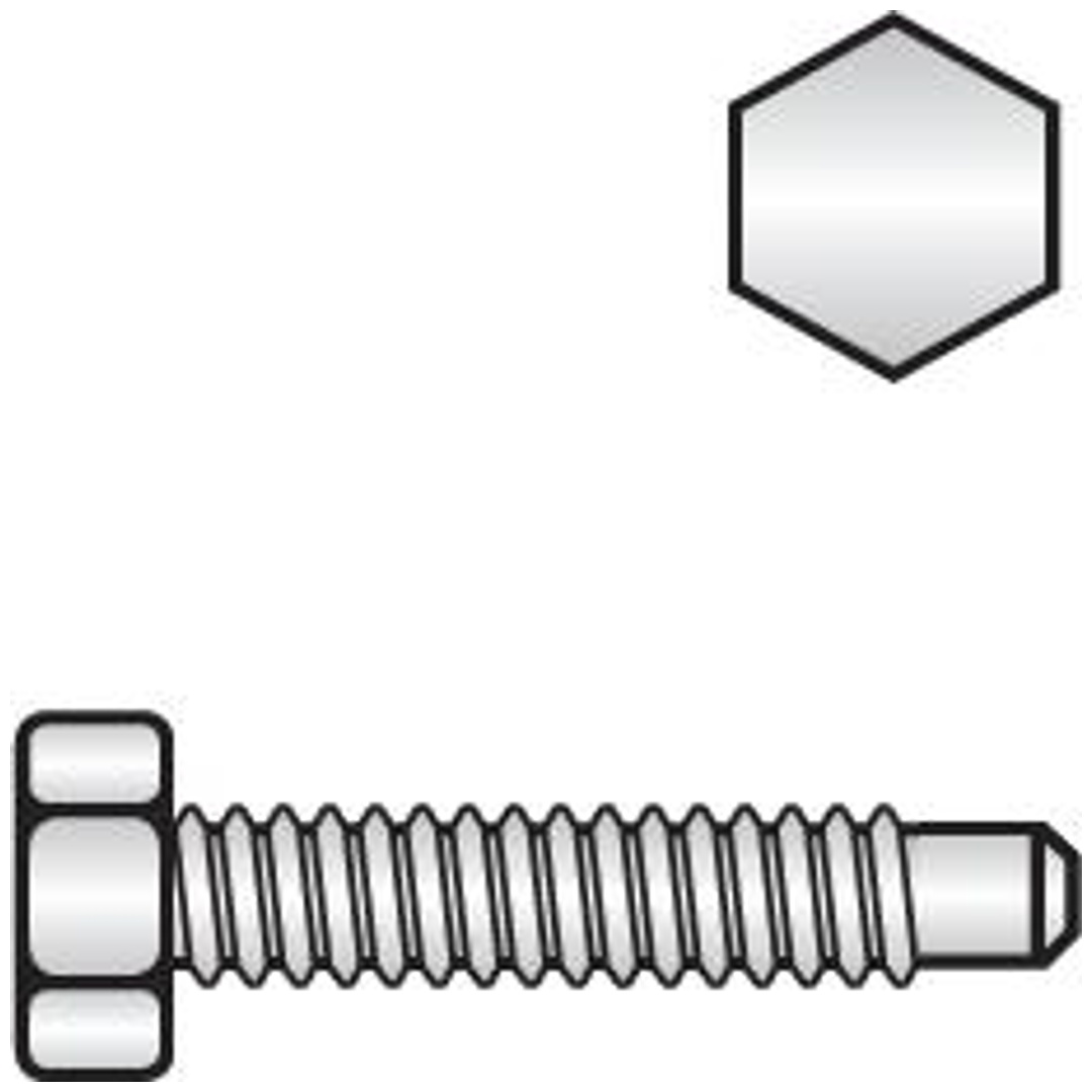 Reidl - Din 561 Sechskantschraube Mit Zapfen Form B 20x120 8.8 Blank