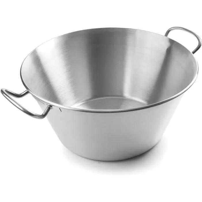 Konischer Bottich Lacor Edelstahl 30 Liter 50 Cm