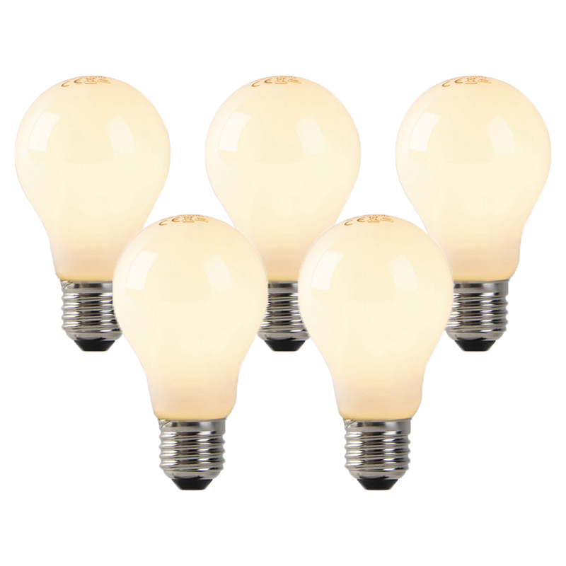 5er Set E27 Led Glühlampen Opalglas 3w 250 Lm 2200k