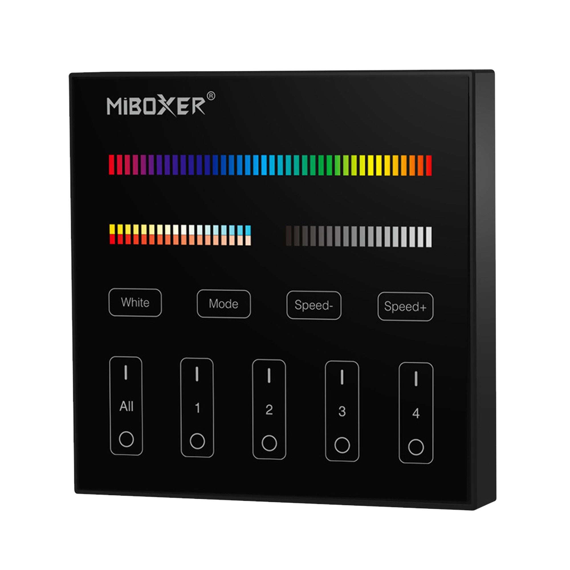 Rgb + Cct Touch-steuerung 4 Zonen - Schwarz - Milight