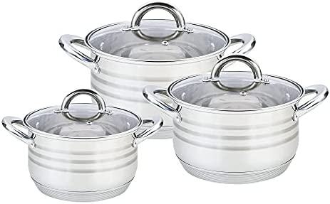 Mr-3513-6l 6-teiliges Topfset (2,9l, 5,1l, 6,5l)
