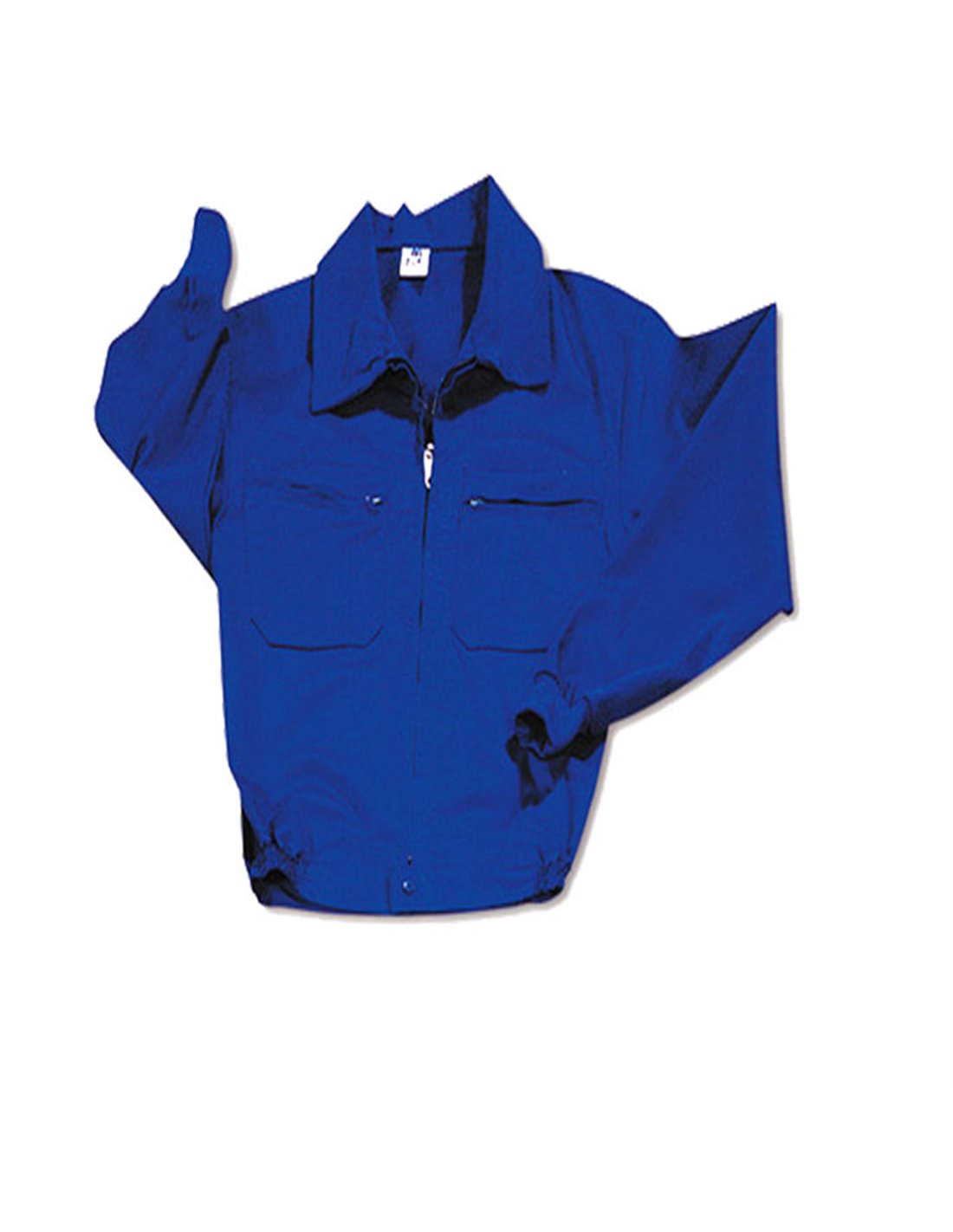 Tergal Blaue Jacke Mit Reißverschluss T60 388c