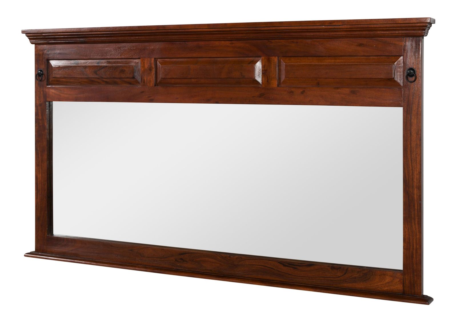 Massivmoebel24 - Spiegel Akazie 160x7x87 Nougat Lackiert Oxford 405