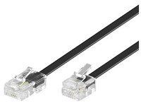 Microconnect - Mpk460s 10 M Telefonkabel Schwarz - - Festnetztelefonkabel (10 M, Rj11, Rj45, Schwarz, Stecker / Stecker)