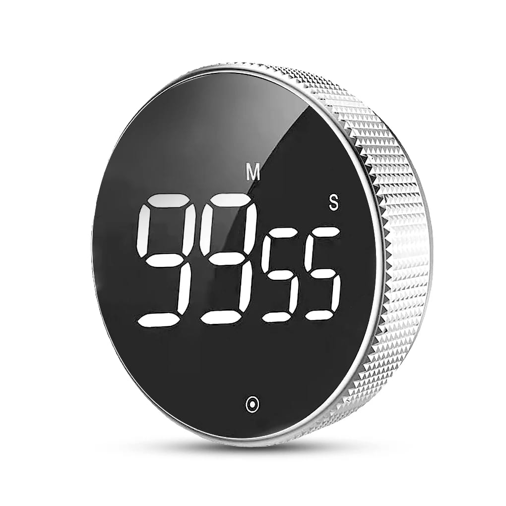 Runde, Drehbare Led-digitalstoppuhr, 99 Minuten 59 Sekunden, Zum Lernen, Meditieren, Countdown-alarm