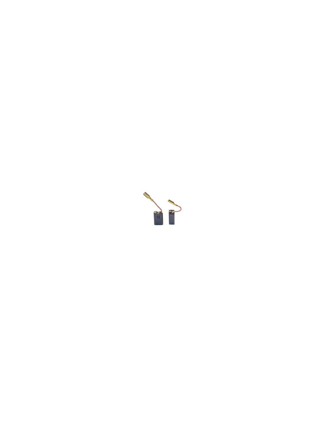 Set Aus 2 Anpassbaren Kohlen Für Spieße, Elu. Maße: 6,4 X 10 X 14 Mm.
