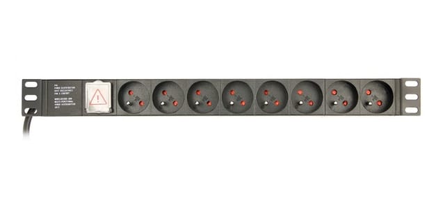 Gembird Eg-pdu-014-fc14 Energieverteilereinheit (8 Ac-ausgänge), 1u, Schwarz