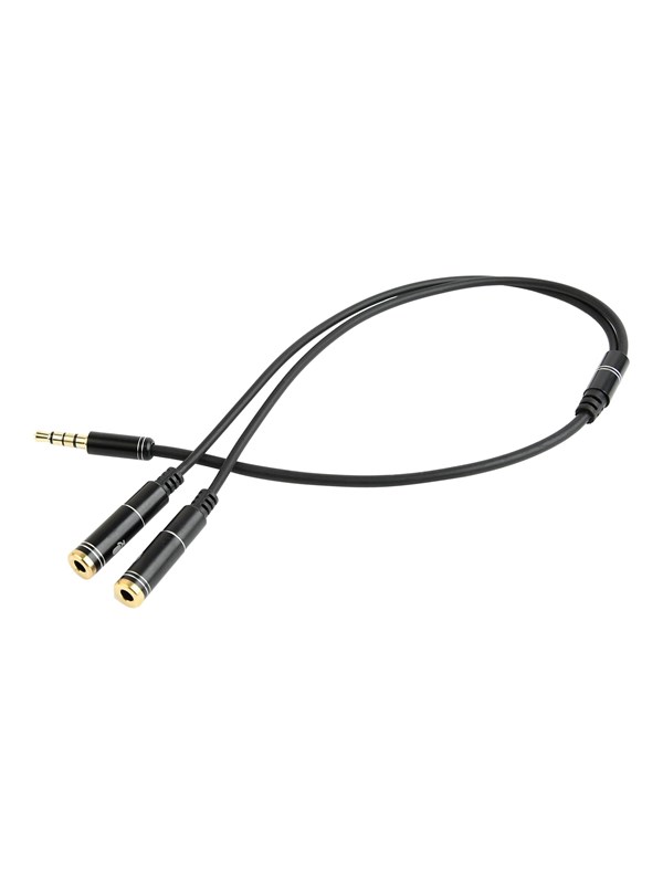 Gembird Adapter Audio Microphon 3.5mm Mini Jack/4pin/0. Audio Cable 0.2 M 2 X 3.5mm Black