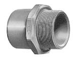 Gf Übergangs-muffennippel Pvc-u D 12/16x3/8" Ag