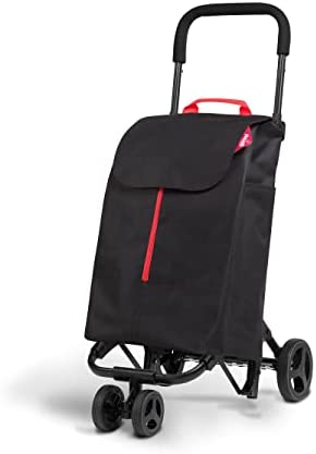 Gimi Einkaufswagen Twin 4 Räder Schwarz
