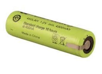 Akku 4/3a, 4/3r23 1,2v 4500ma Nimh Mit Anschlussklemmen Maße 18,3x67mm