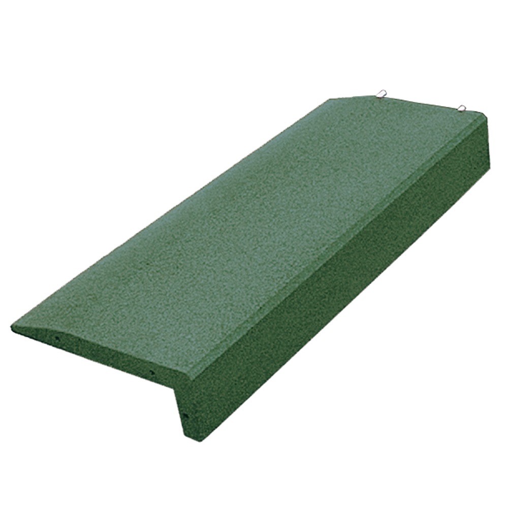 Granugreen - Gummirand Für Spielplatz & Sandkasten / Abschlusskante L-förmig – 100 X 40 X 14,5 Cm – Grün
