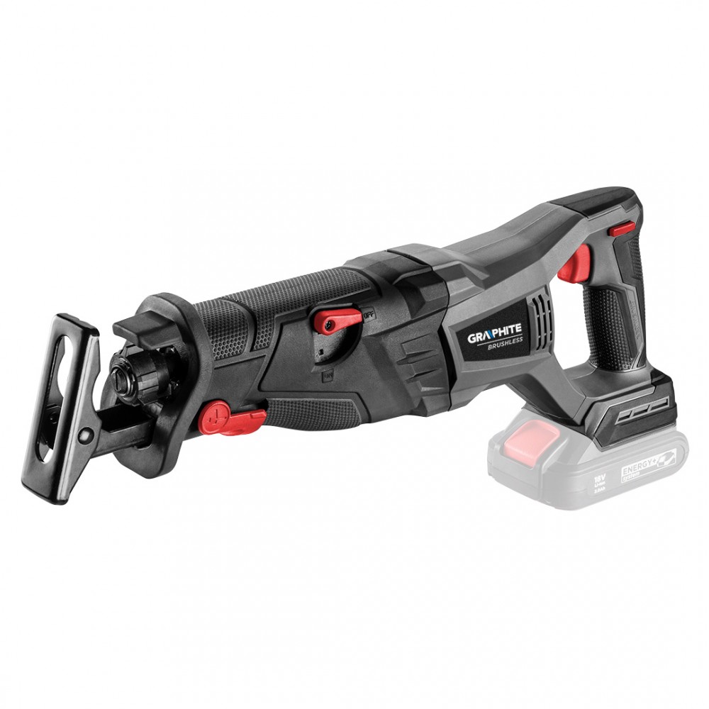 Scie Sabre Sans Fil Et Brushless Energy+ 18v, Sans Batterie - Graphite - 58g096