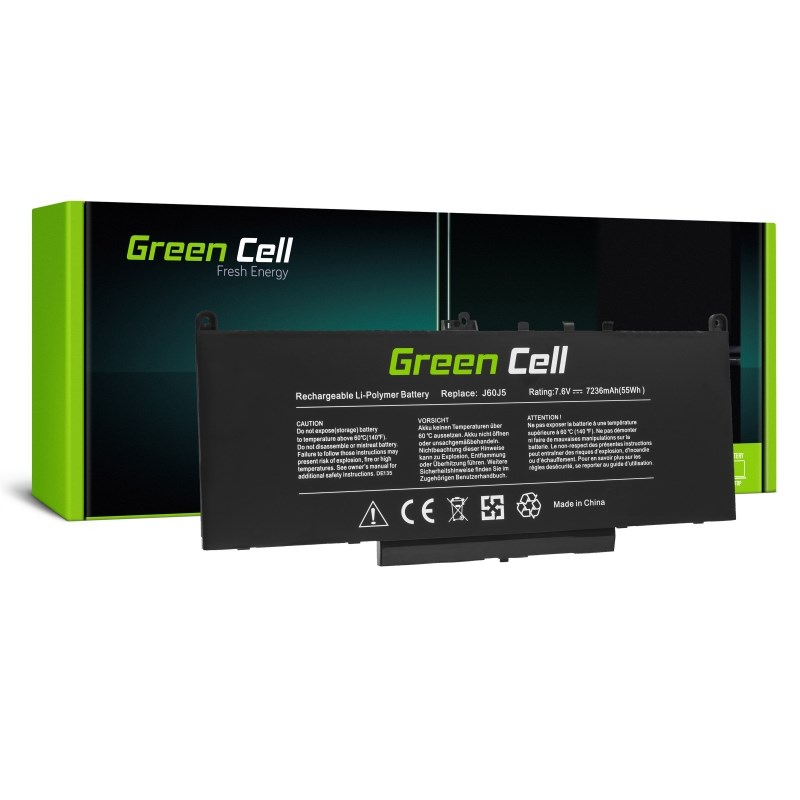 Green Cell Batterie Dell J60j5 J6oj5 01w2y2 0242wd 0mc34y Pour Dell Latitude E7270 E7470 (de135)