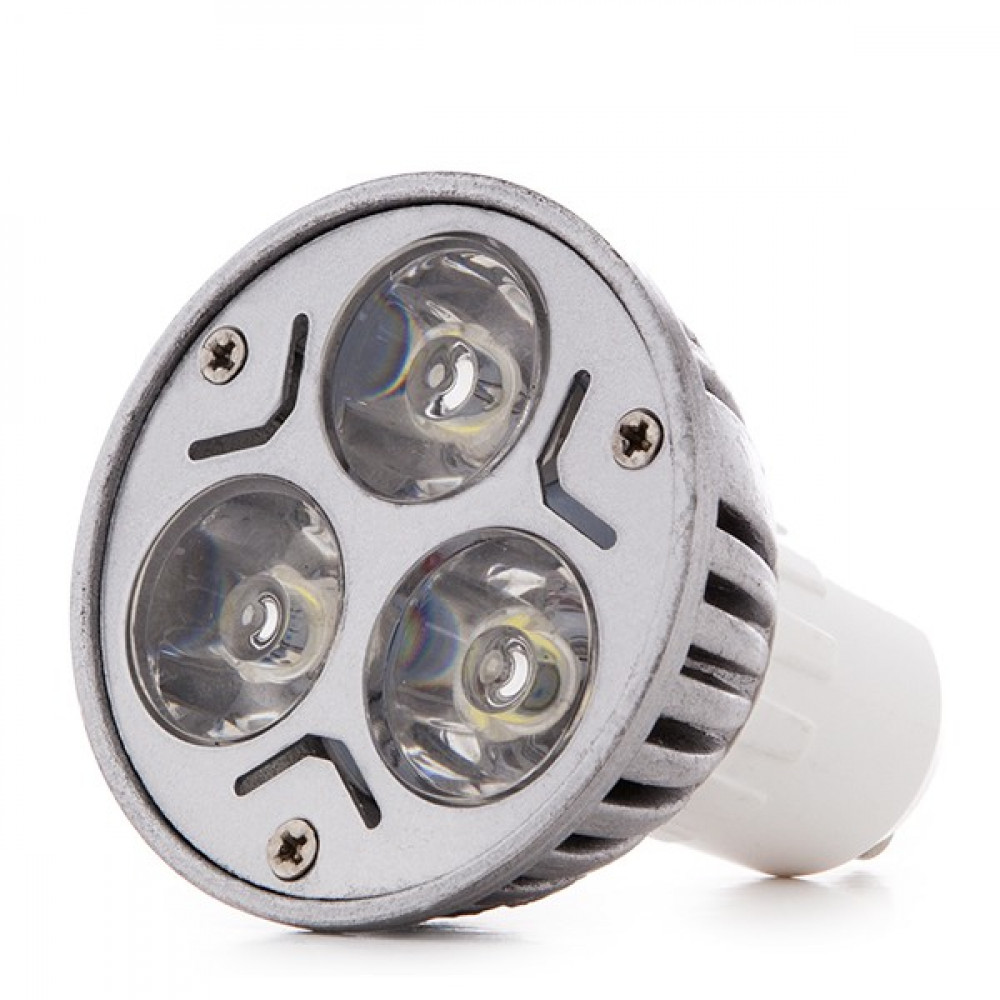 Greenice - Gu10 Led-glühbirne 3w 281lm 2700ºk 40.000h [jl-gu10-3x1w-a-ww]