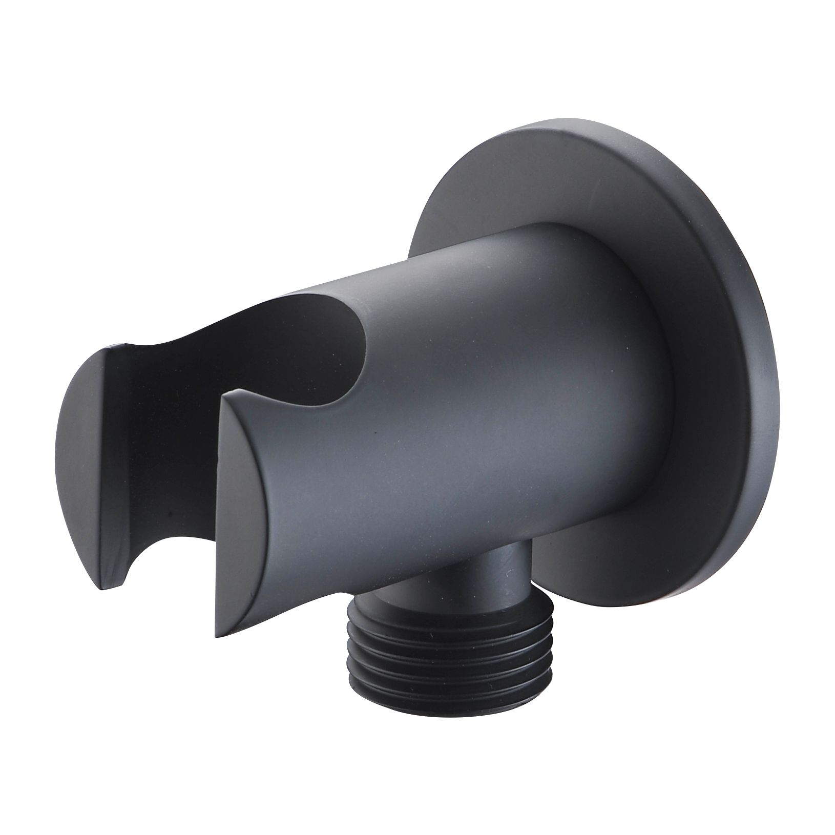 Imex Soporte Redondo Para Ducha De Mano Con Entrada De Agua Acero Y Latón Cromo Imex-sfd002-ng