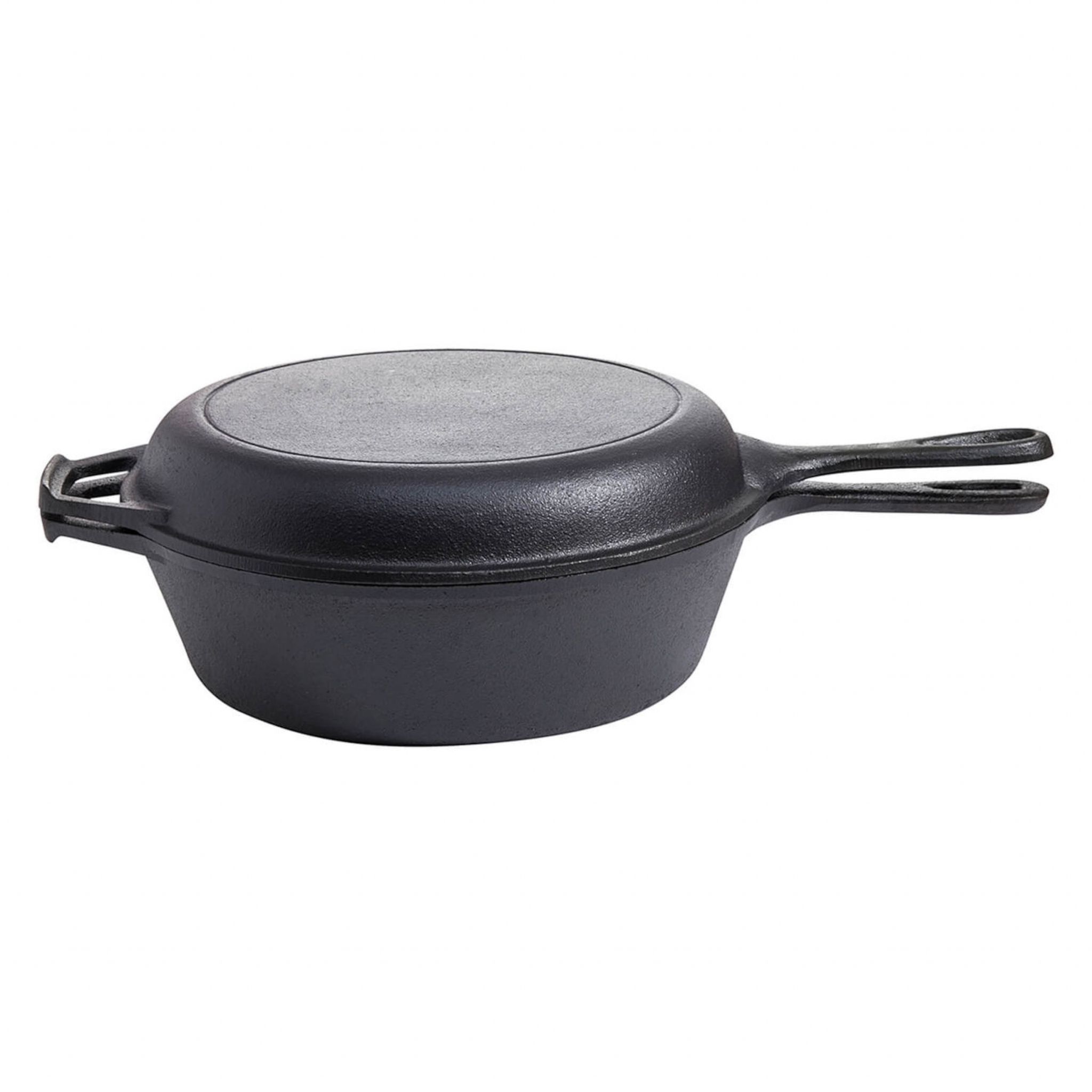 Gusseisenkuss® 2-in-1 Gusstopf Mit Pfanne/deckel Ø 25,5/24,5 Cm 3,5/1,5 Liter