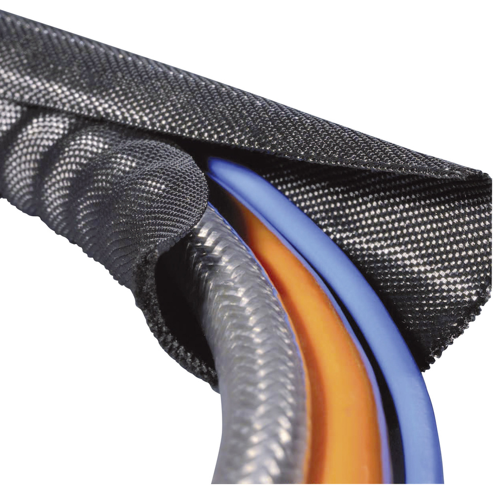 Hellermanntyton Twist-in Geflochtene Hülle Schwarz 4 Bis 5 Mm