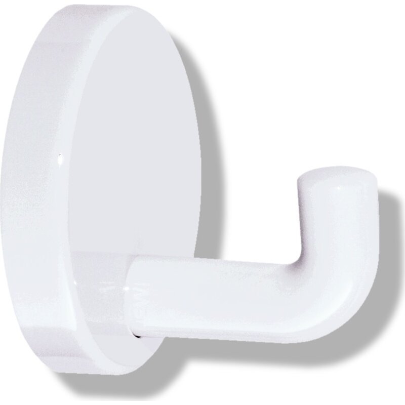 Einzelhaken Serie 477 45 Mm Tief, Rosette D= 50 Mm Signalweiß