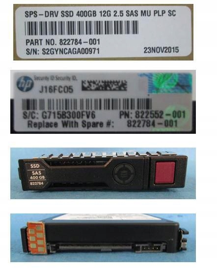 Hewlett Packard - Hp Enterprise Hot-plug-ssd 400 Gb 2,5, 822784-001