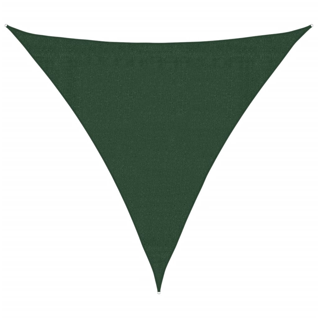 Sonnensegel 160 G/m² Dunkelgrün 3,6x3,6x3,6 M Hdpe Vidaxl