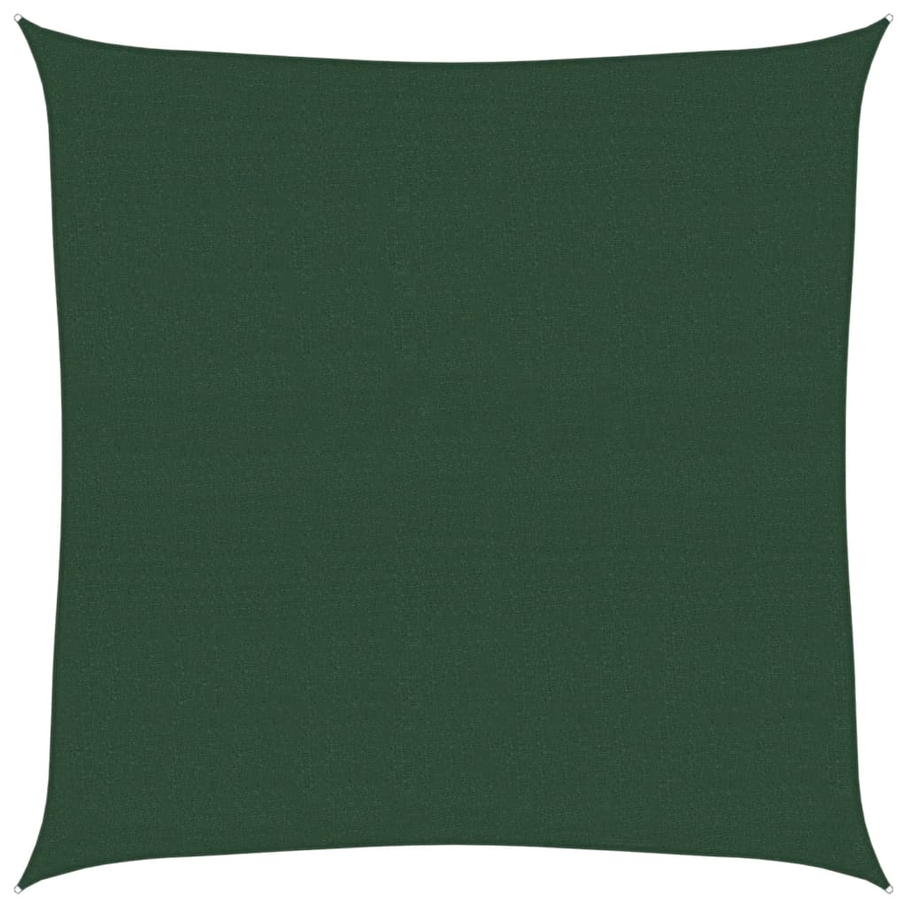 Sonnensegel 160 G/m² Dunkelgrün 4,5x4,5 M Hdpe Vidaxl