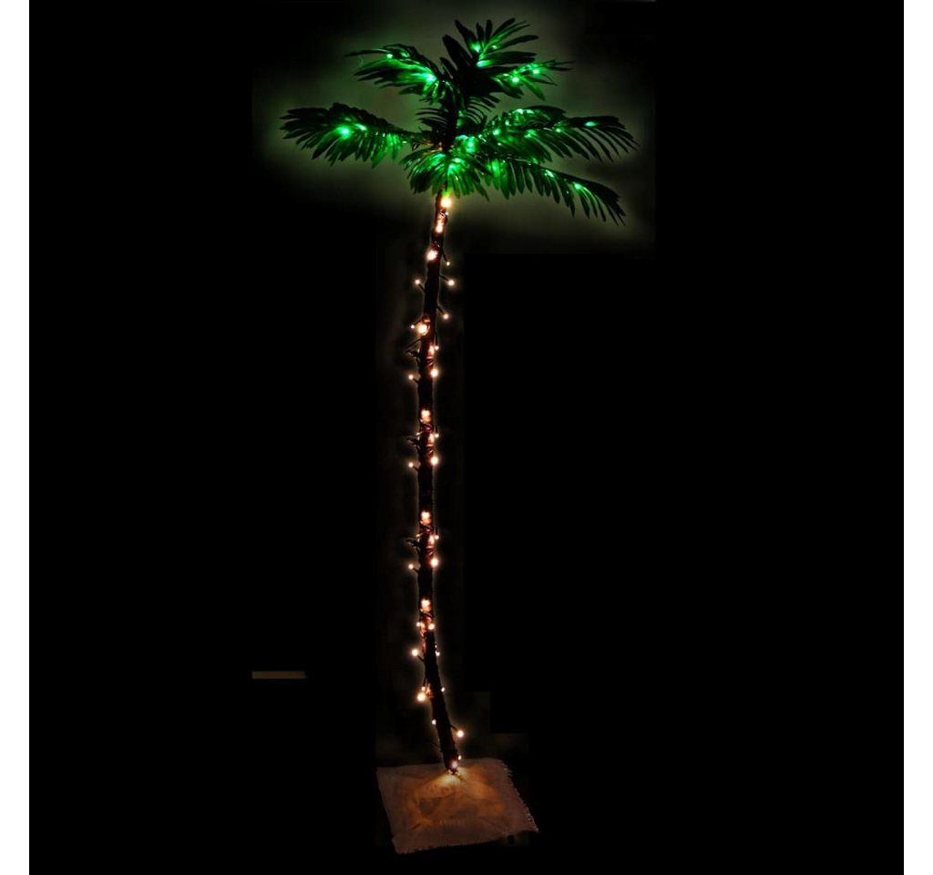 Künstliche Palme Mit 96 Leds Warmweiß 180 Cm - Vidaxl