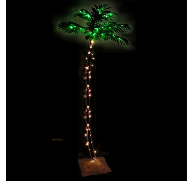 Künstliche Palme Mit 96 Leds Warmweiß 180 Cm - Vidaxl