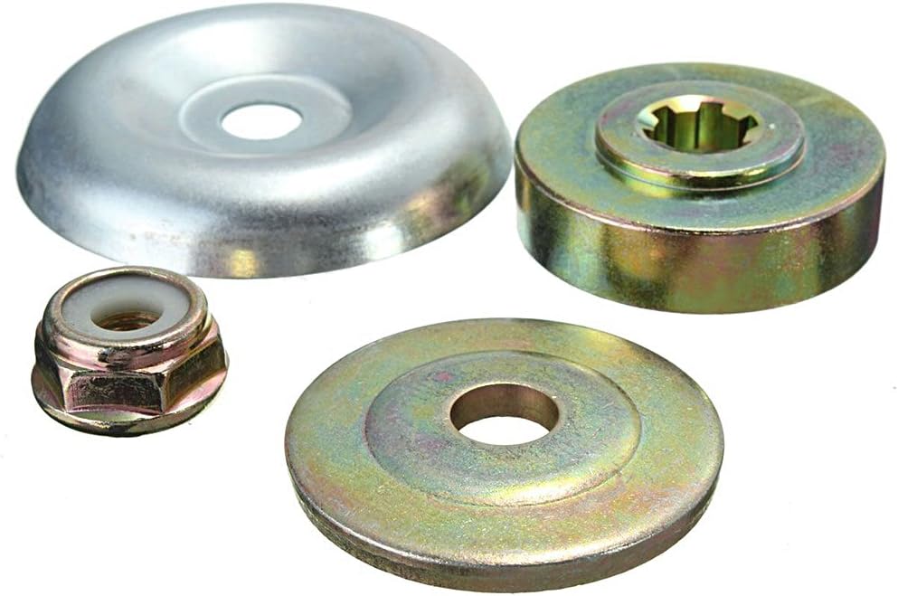 4er-pack Metallzahnradmuttern, Universal-rasenmäher-metallmesserplatte Mit M10-mutter