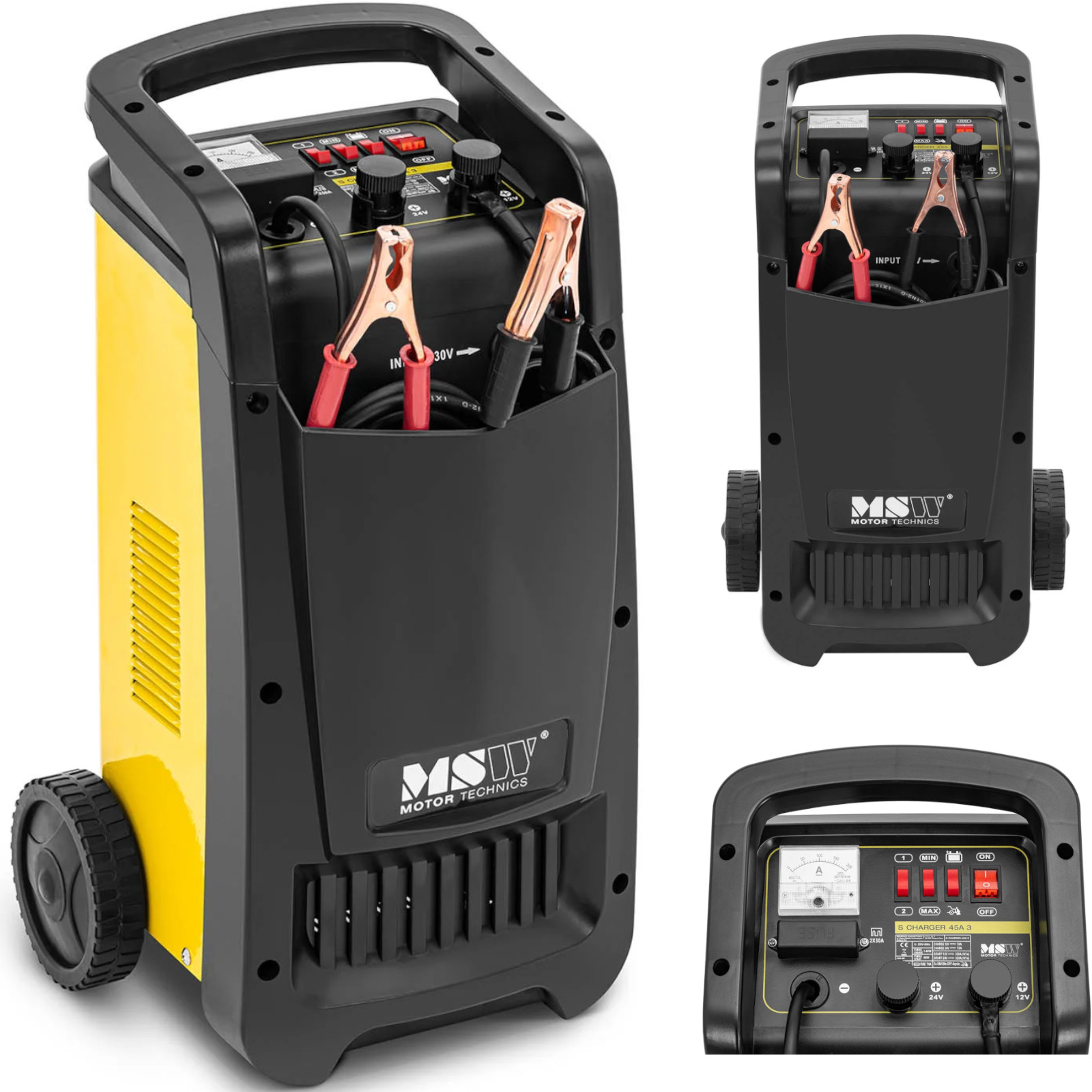 Msw - Auto Batterieladegerät Kfz Pkw Ladegerät Autobatterie Starthilfe 12 / 24 V 70 A
