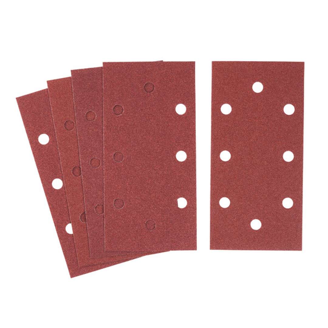 Sta. Schleifpapier 93mm X 190mm P120 /5stk. 8 Löcher Für Klettverschluss